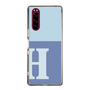 Slim Protection Case［ Original - initial two tone - H blue ］