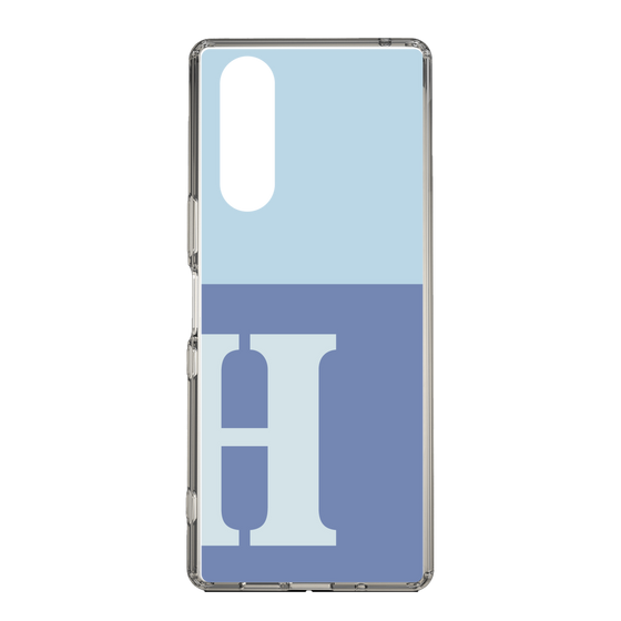Slim Protection Case［ Original - initial two tone - H blue ］