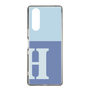Slim Protection Case［ Original - initial two tone - H blue ］