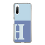 Slim Protection Case［ Original - initial two tone - H blue ］