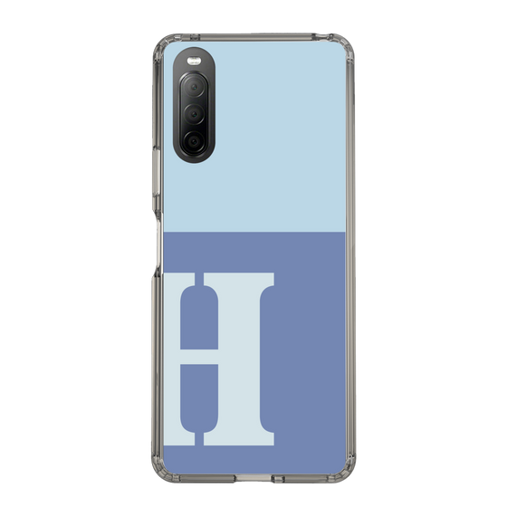 Slim Protection Case［ Original - initial two tone - H blue ］