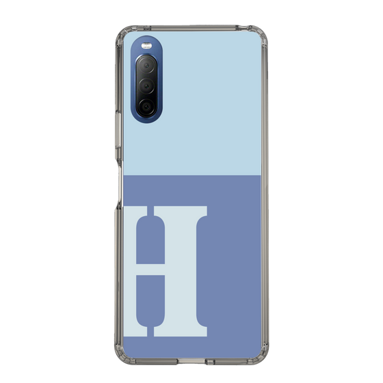 Slim Protection Case［ Original - initial two tone - H blue ］