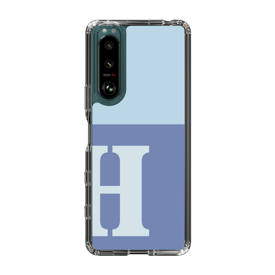 Slim Protection Case［ Original - initial two tone - H blue ］