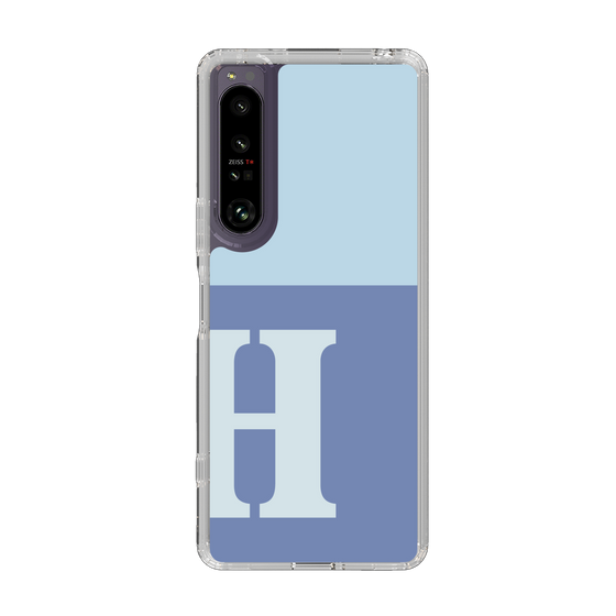 Slim Protection Case［ Original - initial two tone - H blue ］