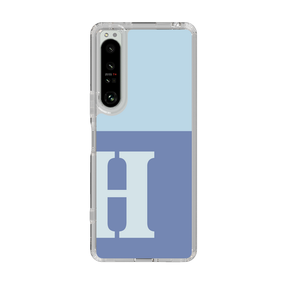 Slim Protection Case［ Original - initial two tone - H blue ］