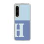 Slim Protection Case［ Original - initial two tone - H blue ］