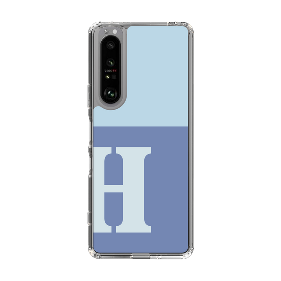 Slim Protection Case［ Original - initial two tone - H blue ］