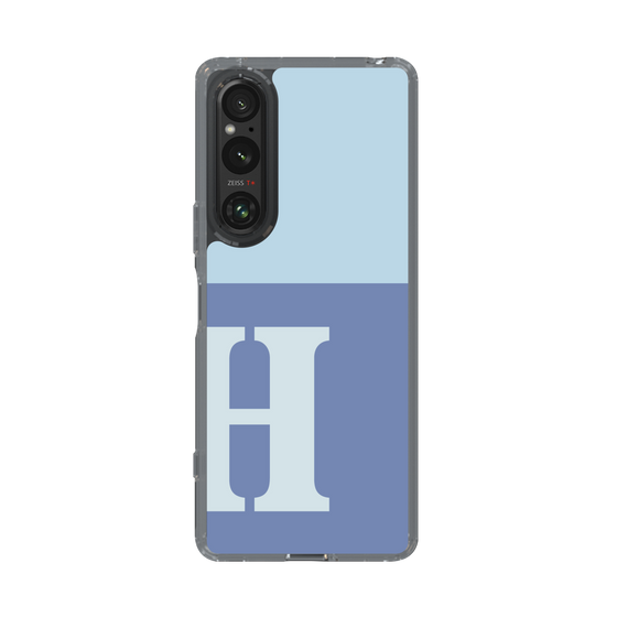 Slim Protection Case［ Original - initial two tone - H blue ］