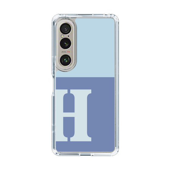 Slim Protection Case［ Original - initial two tone - H blue ］