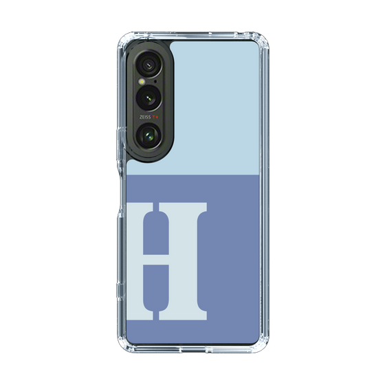 Slim Protection Case［ Original - initial two tone - H blue ］