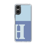 Slim Protection Case［ Original - initial two tone - H blue ］