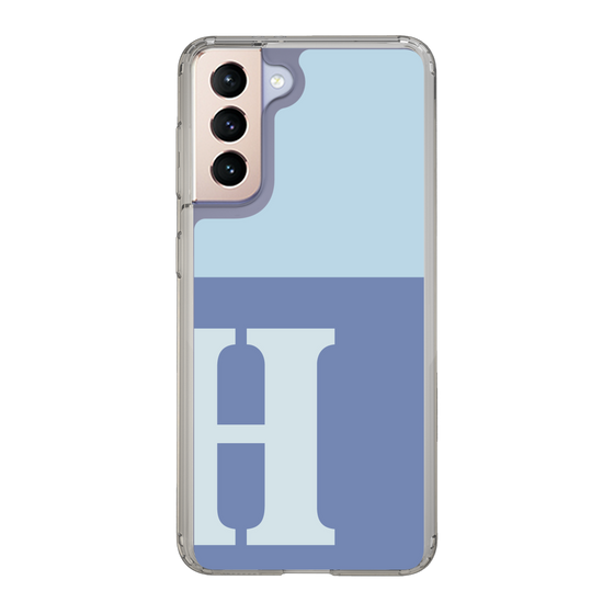 Slim Protection Case［ Original - initial two tone - H blue ］