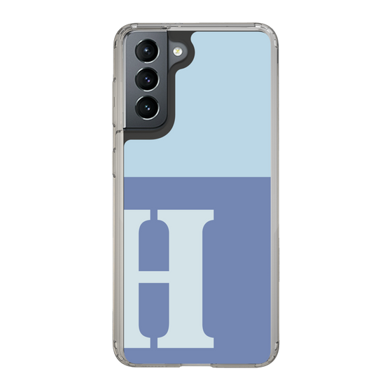 Slim Protection Case［ Original - initial two tone - H blue ］