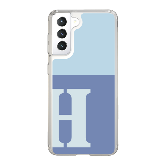 Slim Protection Case［ Original - initial two tone - H blue ］
