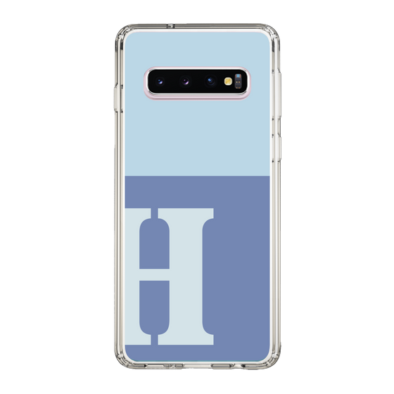 Slim Protection Case［ Original - initial two tone - H blue ］