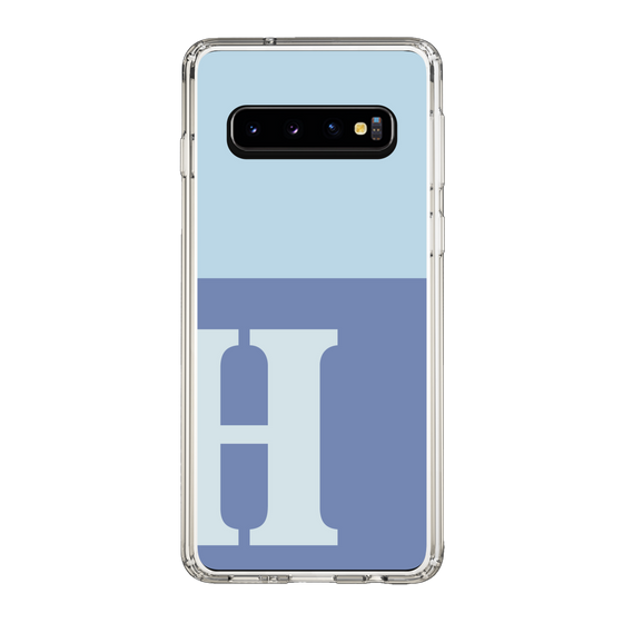 Slim Protection Case［ Original - initial two tone - H blue ］