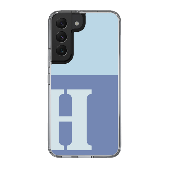 Slim Protection Case［ Original - initial two tone - H blue ］