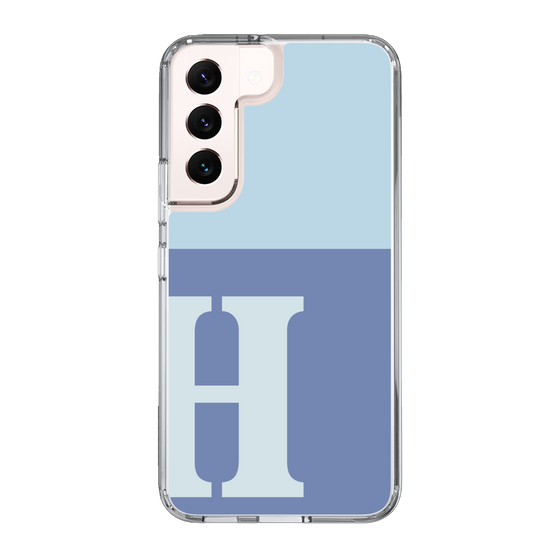 Slim Protection Case［ Original - initial two tone - H blue ］