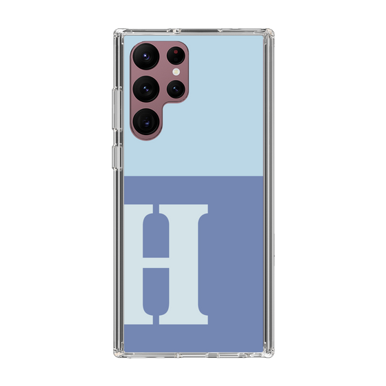 Slim Protection Case［ Original - initial two tone - H blue ］
