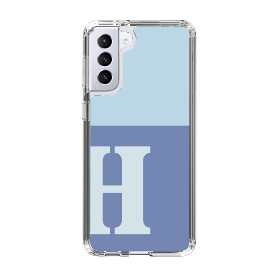 Slim Protection Case［ Original - initial two tone - H blue ］
