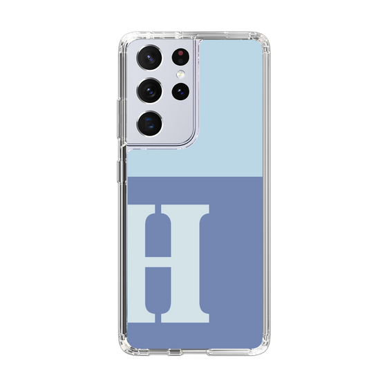 Slim Protection Case［ Original - initial two tone - H blue ］
