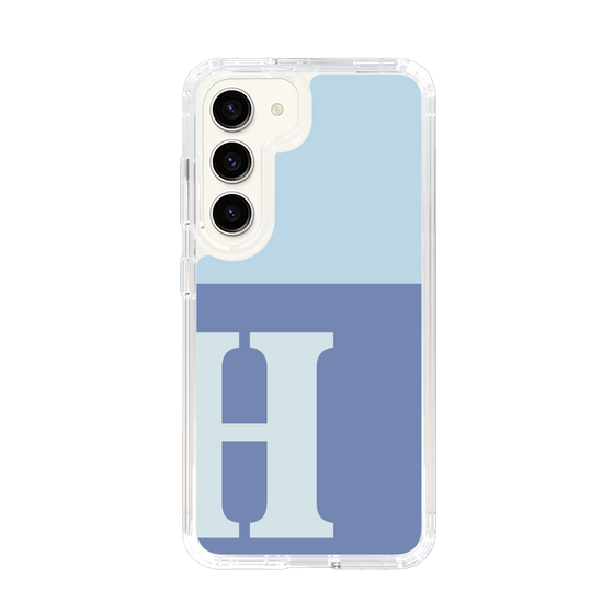 Slim Protection Case［ Original - initial two tone - H blue ］