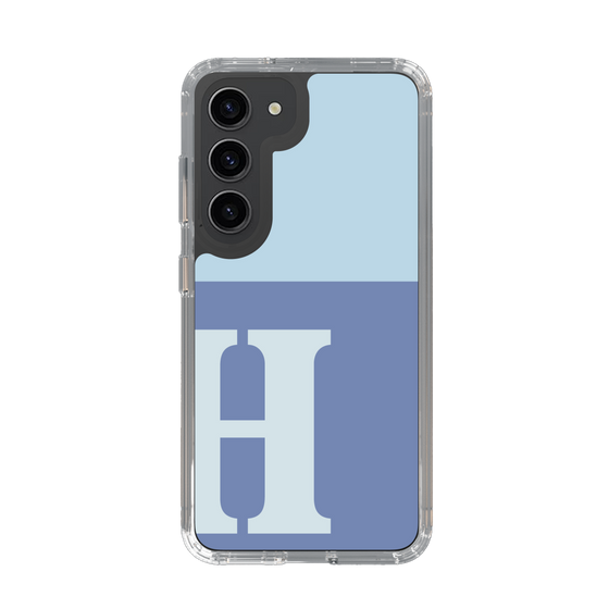 Slim Protection Case［ Original - initial two tone - H blue ］