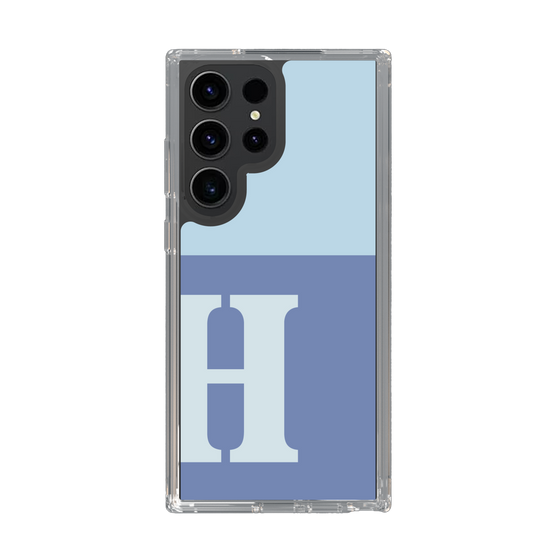 Slim Protection Case［ Original - initial two tone - H blue ］