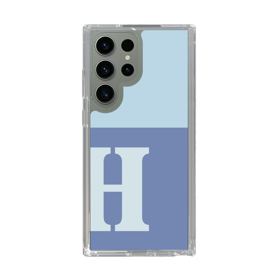 Slim Protection Case［ Original - initial two tone - H blue ］