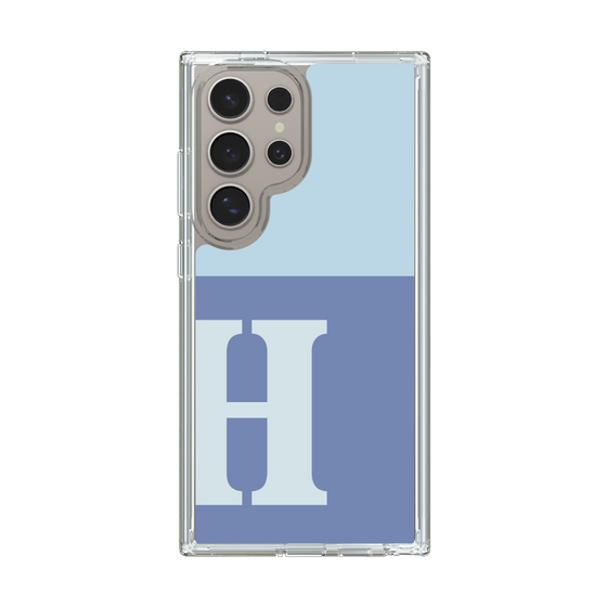 Slim Protection Case［ Original - initial two tone - H blue ］