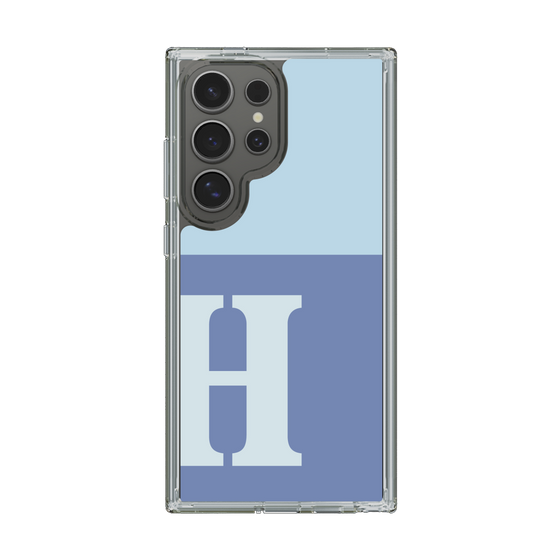 Slim Protection Case［ Original - initial two tone - H blue ］