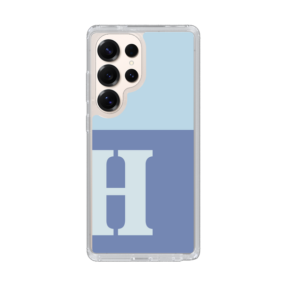 Slim Protection Case［ Original - initial two tone - H blue ］