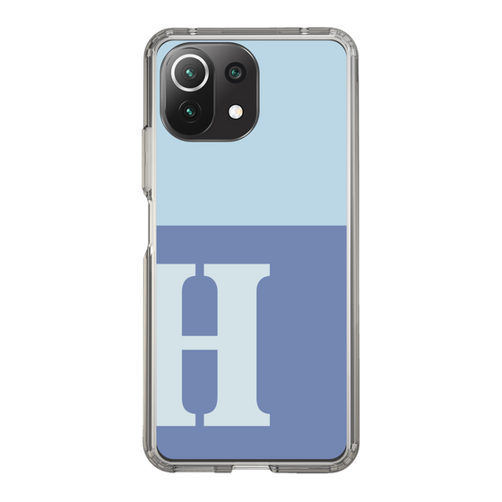 Slim Protection Case［ Original - initial two tone - H blue ］
