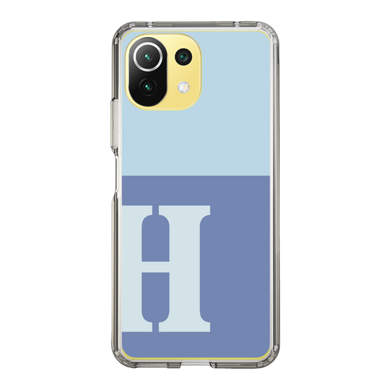 Slim Protection Case［ Original - initial two tone - H blue ］