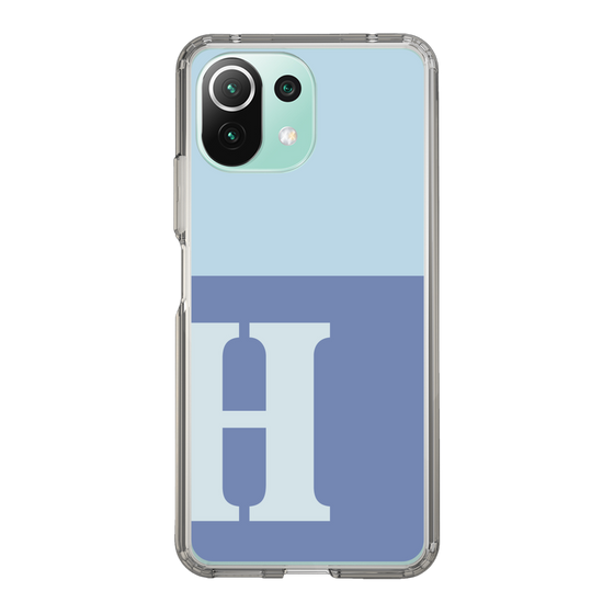 Slim Protection Case［ Original - initial two tone - H blue ］