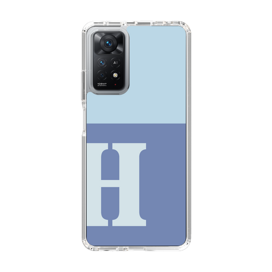 Slim Protection Case［ Original - initial two tone - H blue ］