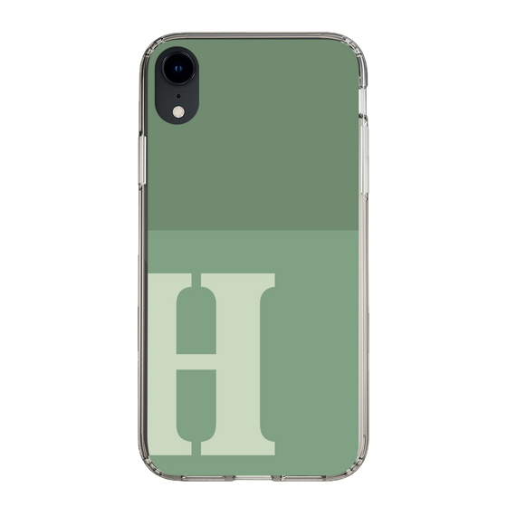 Slim Protection Case［ Original - initial two tone - H green ］