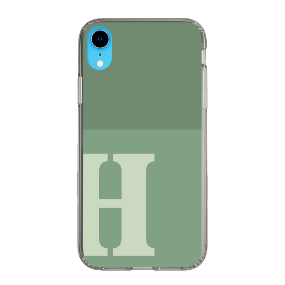 Slim Protection Case［ Original - initial two tone - H green ］