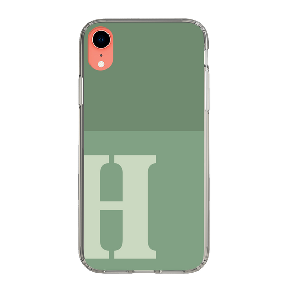 Slim Protection Case［ Original - initial two tone - H green ］