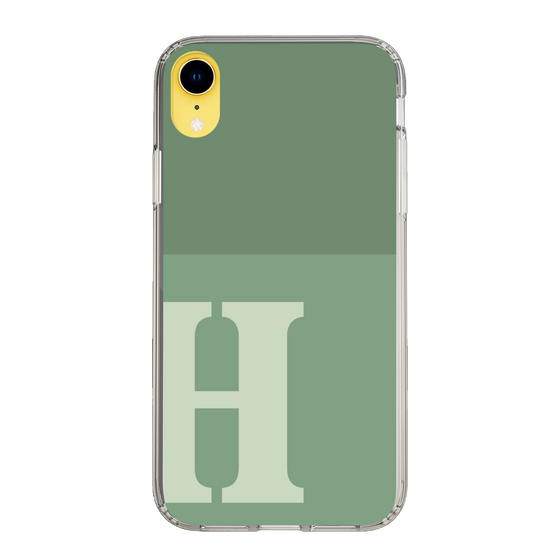 Slim Protection Case［ Original - initial two tone - H green ］