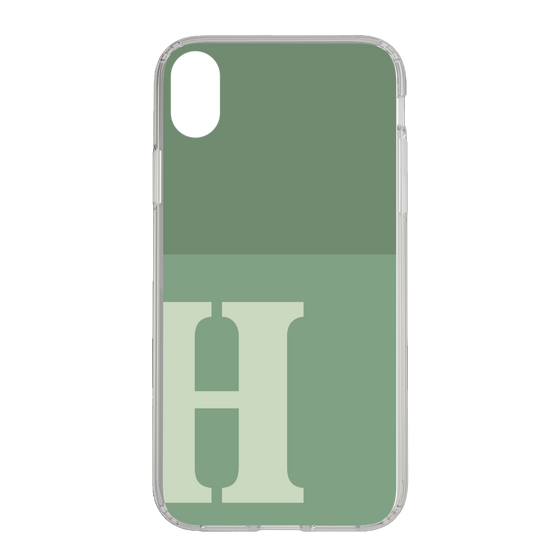 Slim Protection Case［ Original - initial two tone - H green ］