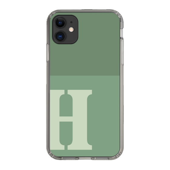 Slim Protection Case［ Original - initial two tone - H green ］