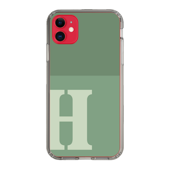 Slim Protection Case［ Original - initial two tone - H green ］