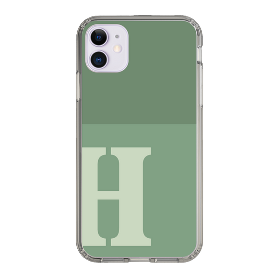 Slim Protection Case［ Original - initial two tone - H green ］