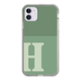 Slim Protection Case［ Original - initial two tone - H green ］