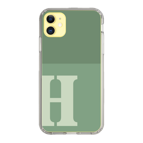 Slim Protection Case［ Original - initial two tone - H green ］