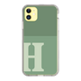 Slim Protection Case［ Original - initial two tone - H green ］