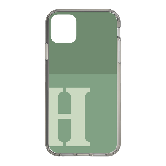 Slim Protection Case［ Original - initial two tone - H green ］