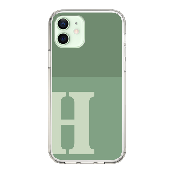 Slim Protection Case［ Original - initial two tone - H green ］