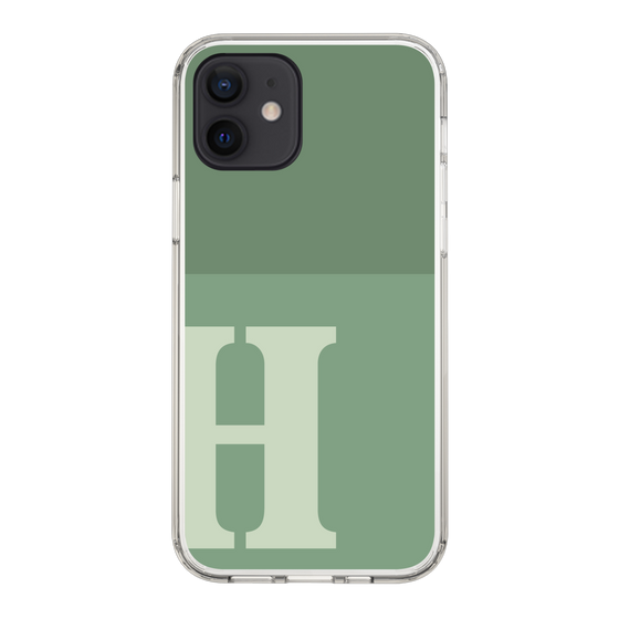 Slim Protection Case［ Original - initial two tone - H green ］